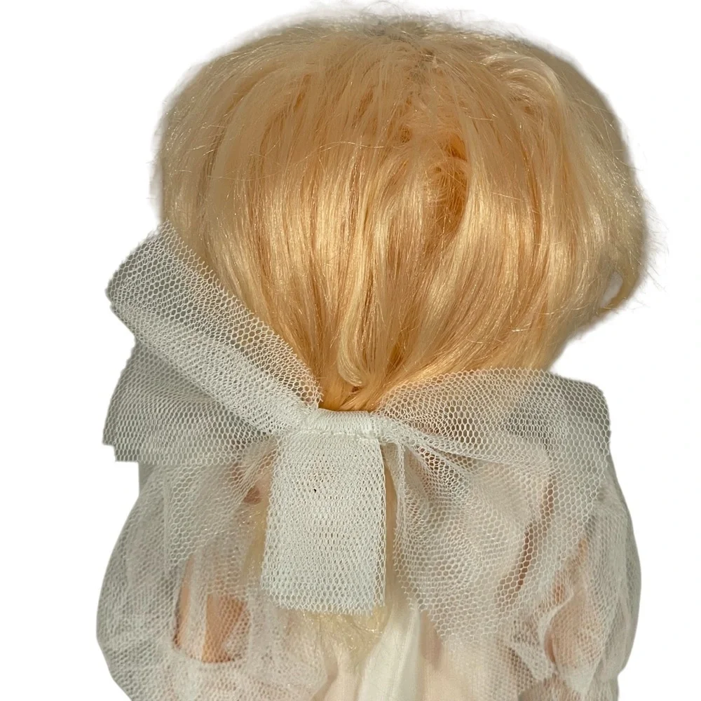 Vintage 1999 Russian Becha Blonde Blue Eye Plastic Doll With Box